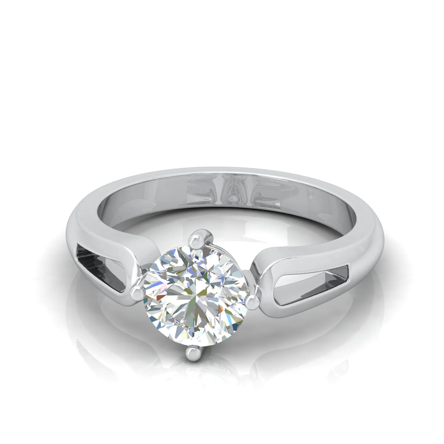 Classic 2.00 Carat D/VS Lab Round Diamond Solitaire Engagement Ring For Women - Image 7
