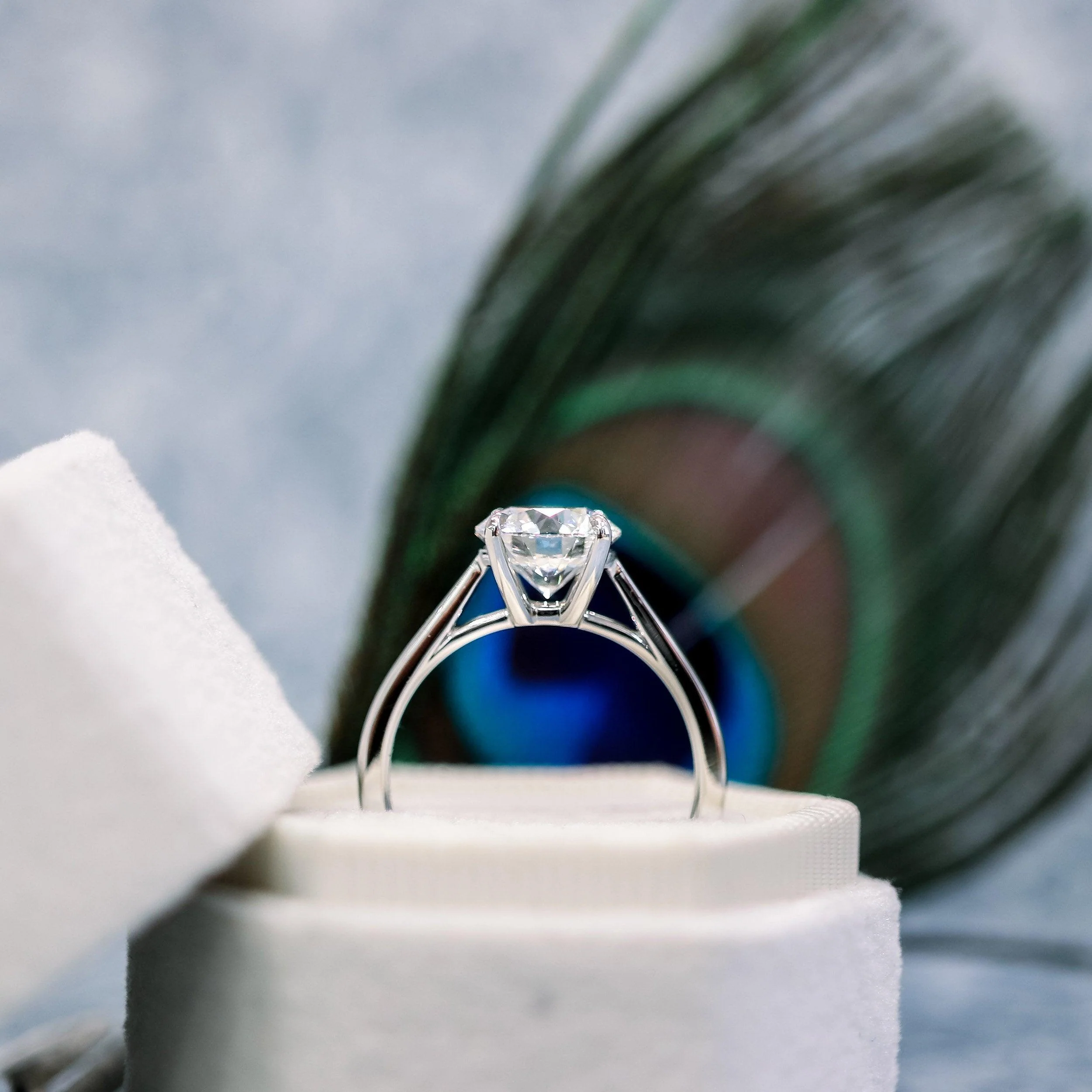 Last Piece ! IGI Certified 5.00Ct Huge Lab Grown Round Diamond Solitaire Engagement Ring in Platinum - Image 2