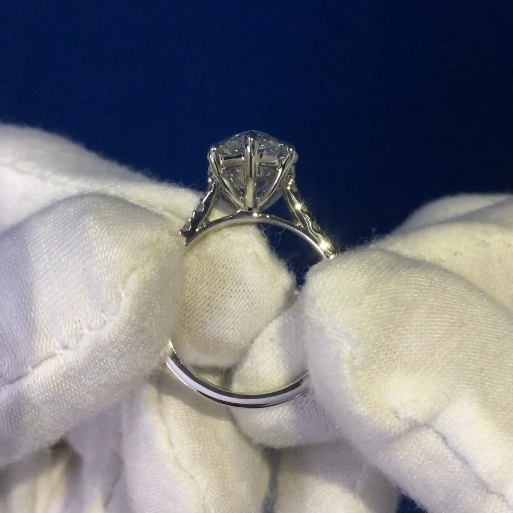 IGI Certified Huge 5.50Ct Marquise Diamond Engagement Ring Platinum - Image 5