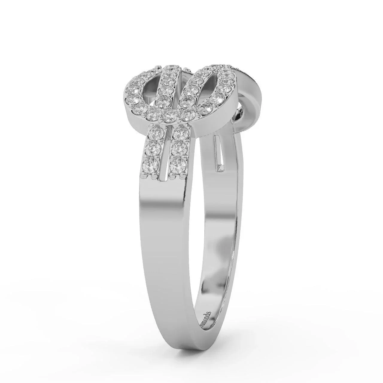 Natural Round Diamond Infinity Eternity Ring Band - 0.40 Carat - Image 6