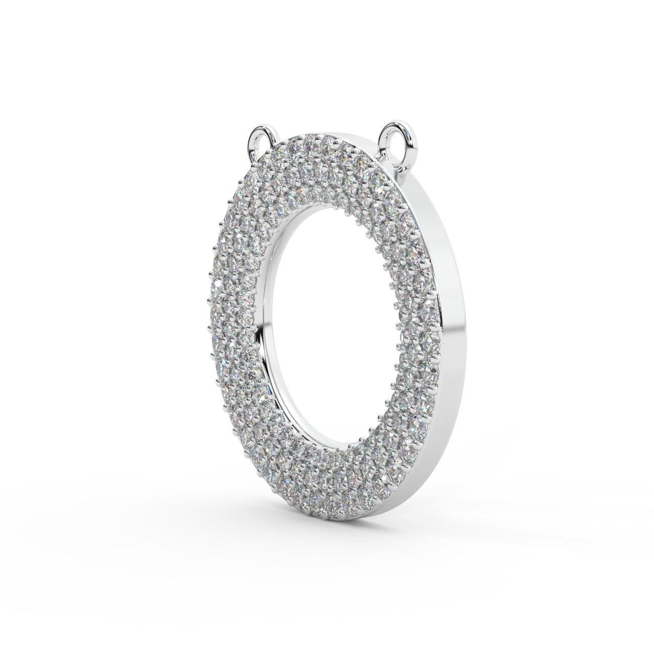 Natural Round Diamond Roulette Pendant For Her - 0.60 carat - Image 5