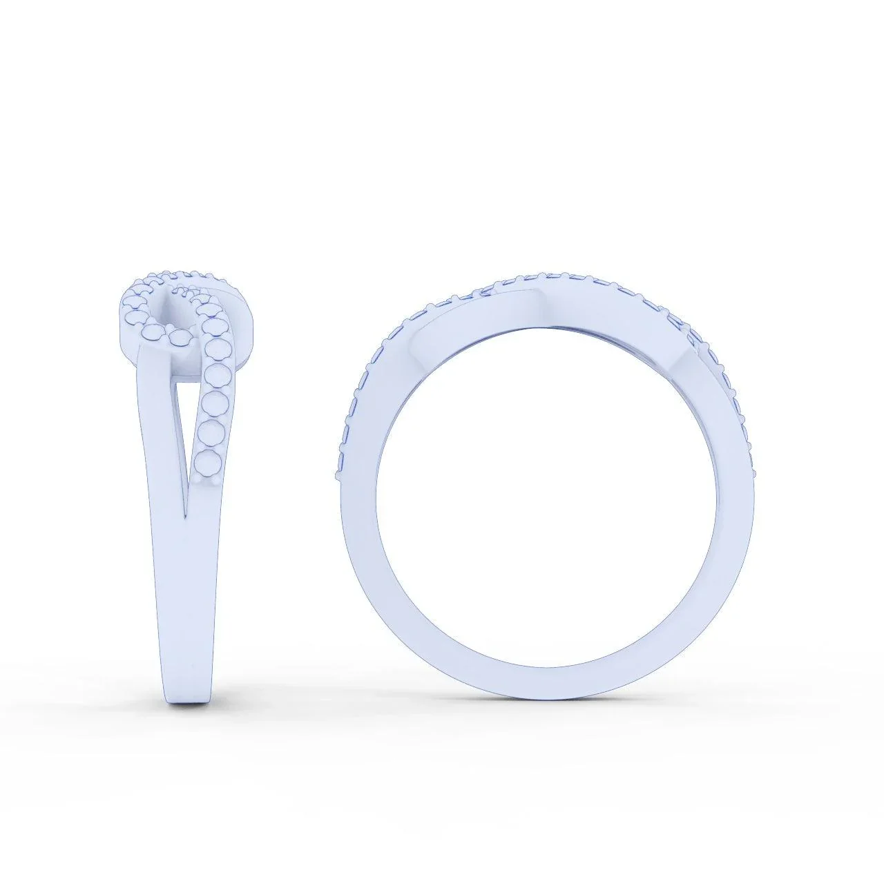 Natural Round Diamond Infinity Eternity Ring For Women 0.40 Carat - Image 8