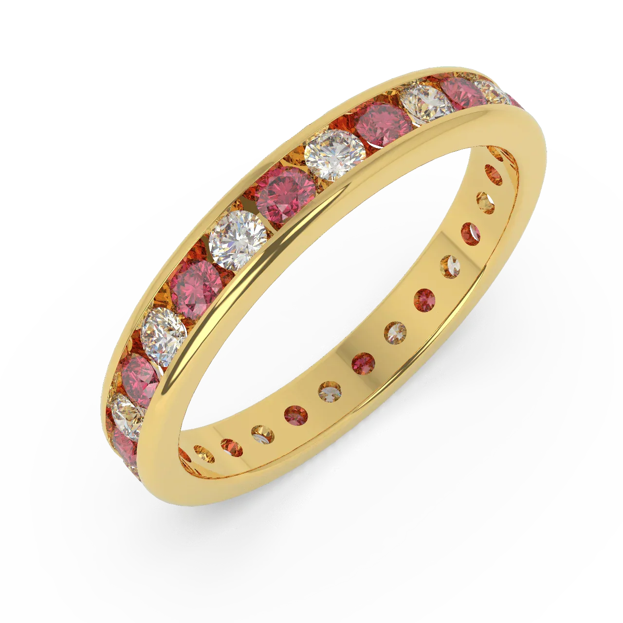 Natural Ruby and Diamond Full Eternity Ring 2.00Ct - Image 2