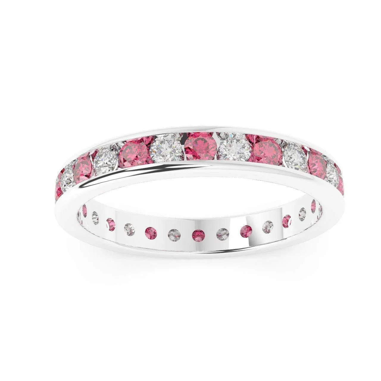 Natural Ruby and Diamond Full Eternity Ring 2.00Ct - Image 4