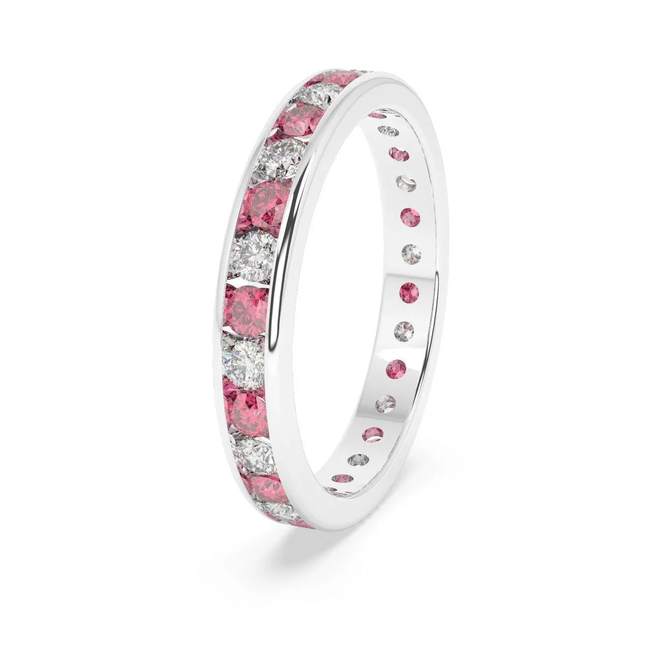 Natural Ruby and Diamond Full Eternity Ring 2.00Ct - Image 5
