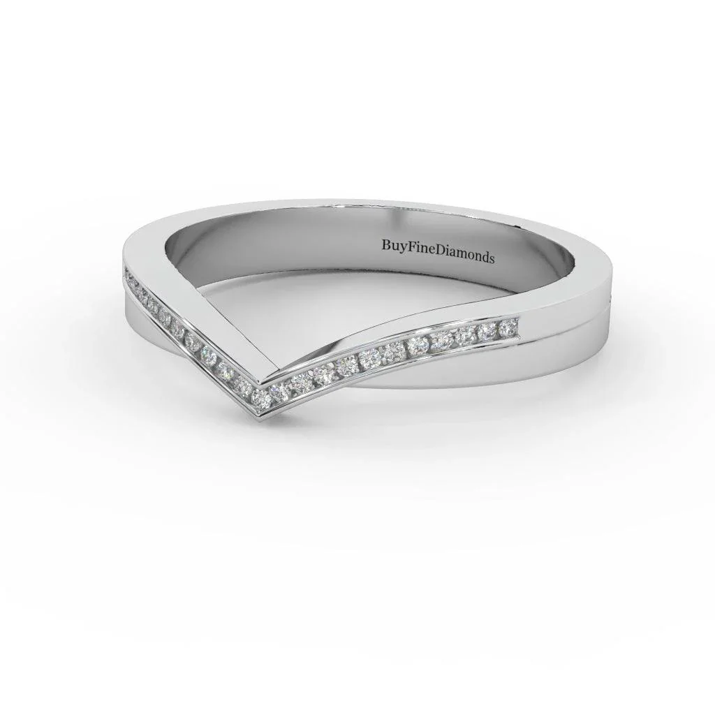 Petite Lab Diamond Stacking Wedding Band Ring - 0.15 Carat - Image 2