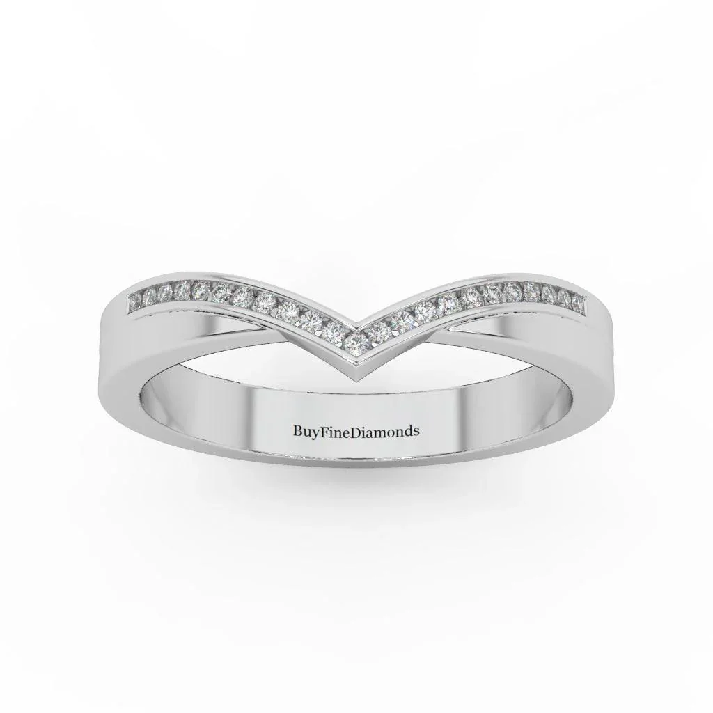 Petite Lab Diamond Stacking Wedding Band Ring - 0.15 Carat - Image 5