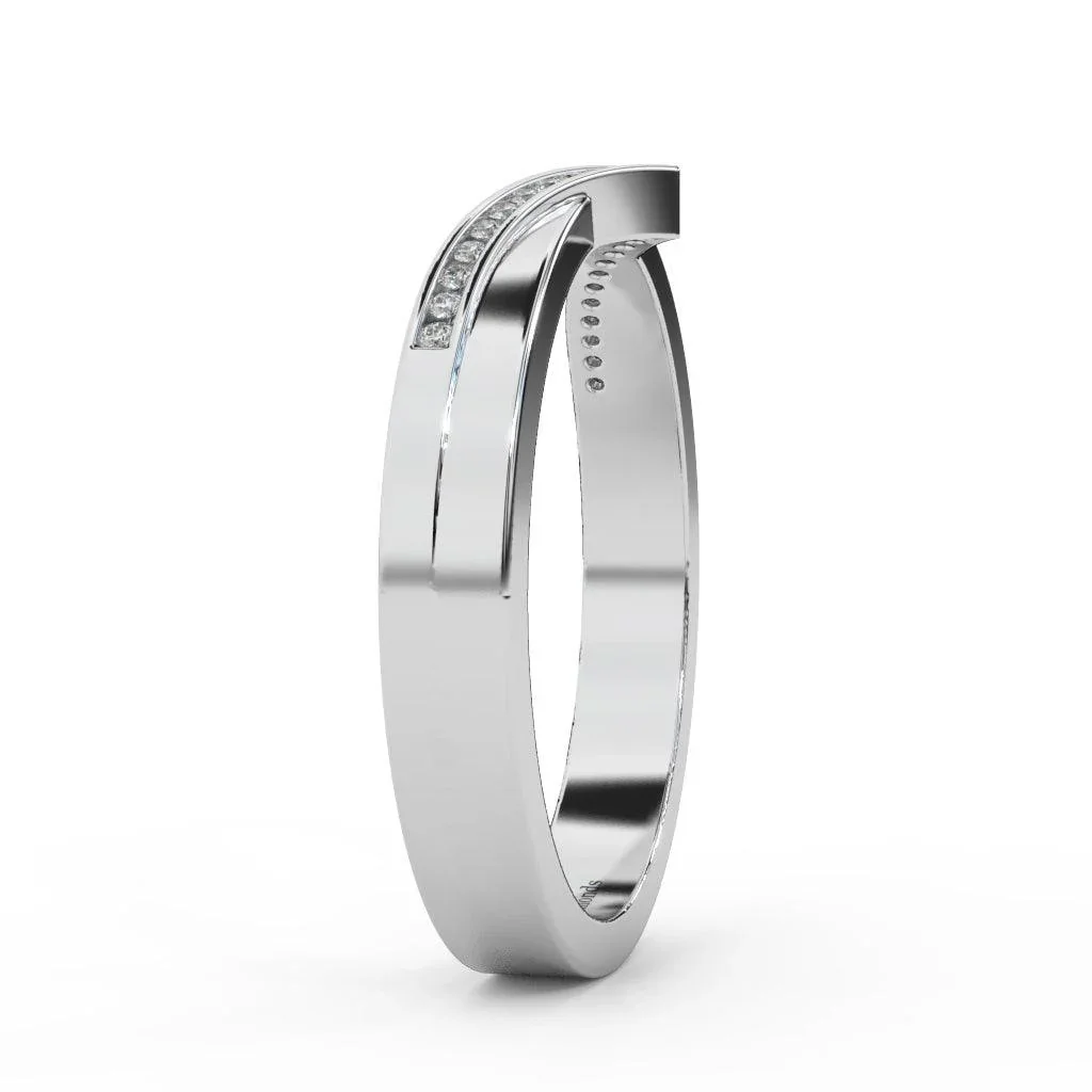 Petite Lab Diamond Stacking Wedding Band Ring - 0.15 Carat - Image 6