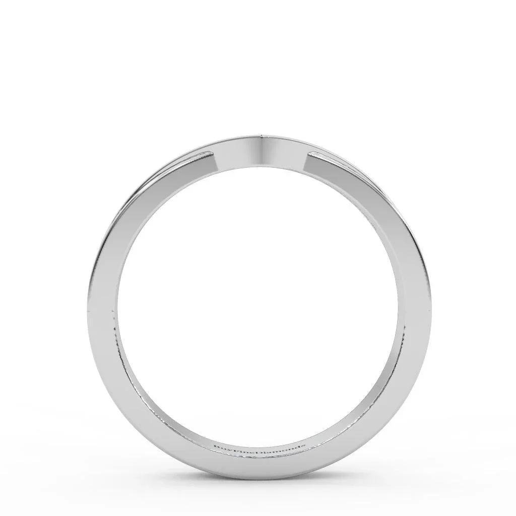 Petite Lab Diamond Stacking Wedding Band Ring - 0.15 Carat - Image 7
