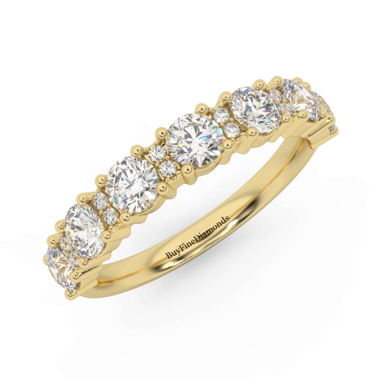 1.00Ct D/VVS Round Diamond Claw Set Anniversary Ring - Image 4