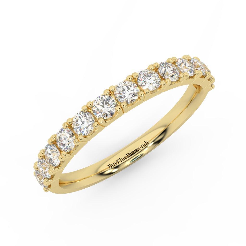 Round Diamond Claw Set Half Eternity Wedding Ring 0.70 Carat - Image 3