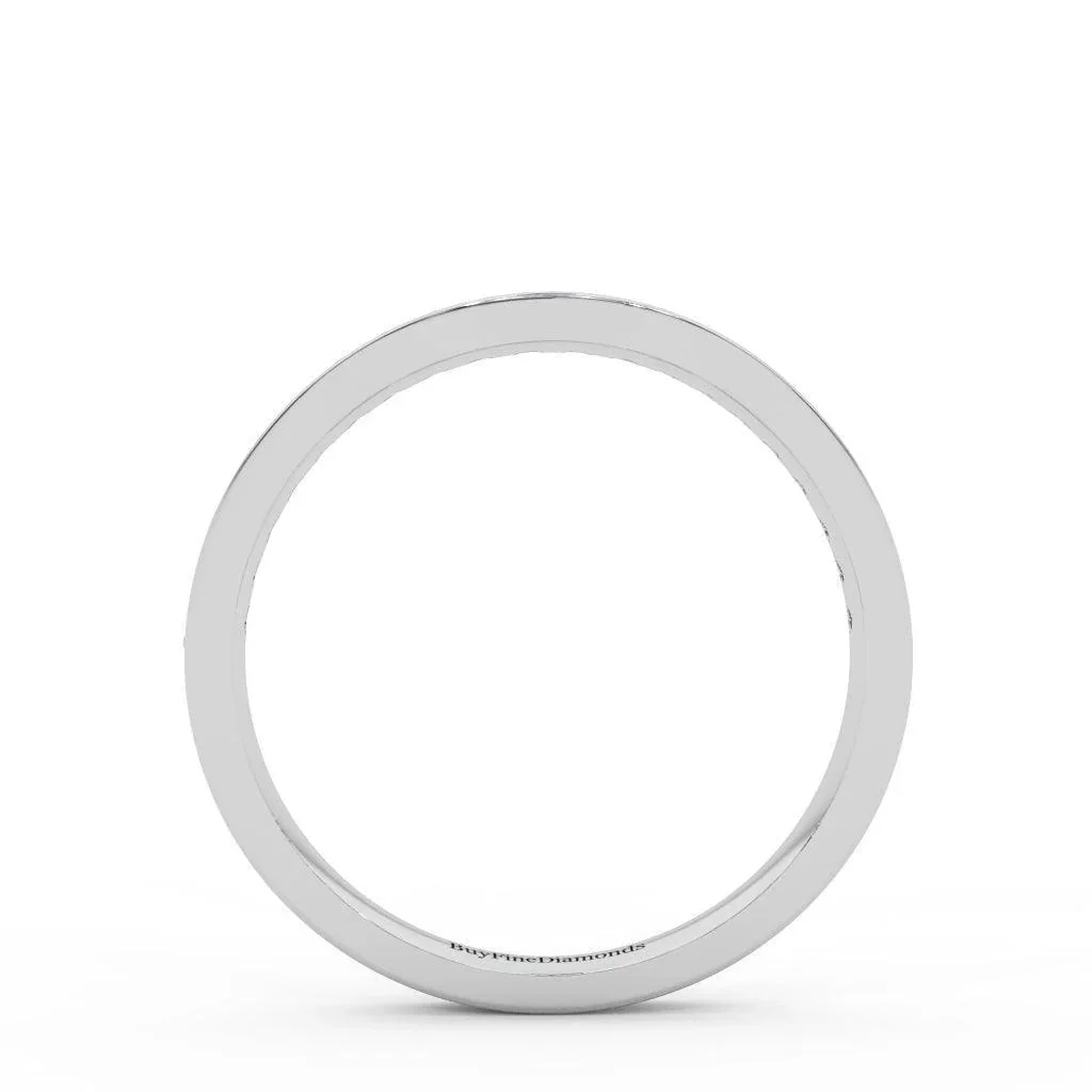 Round Diamond Curved Half Eternity Wedding Ring - 0.33 Carat - Image 6