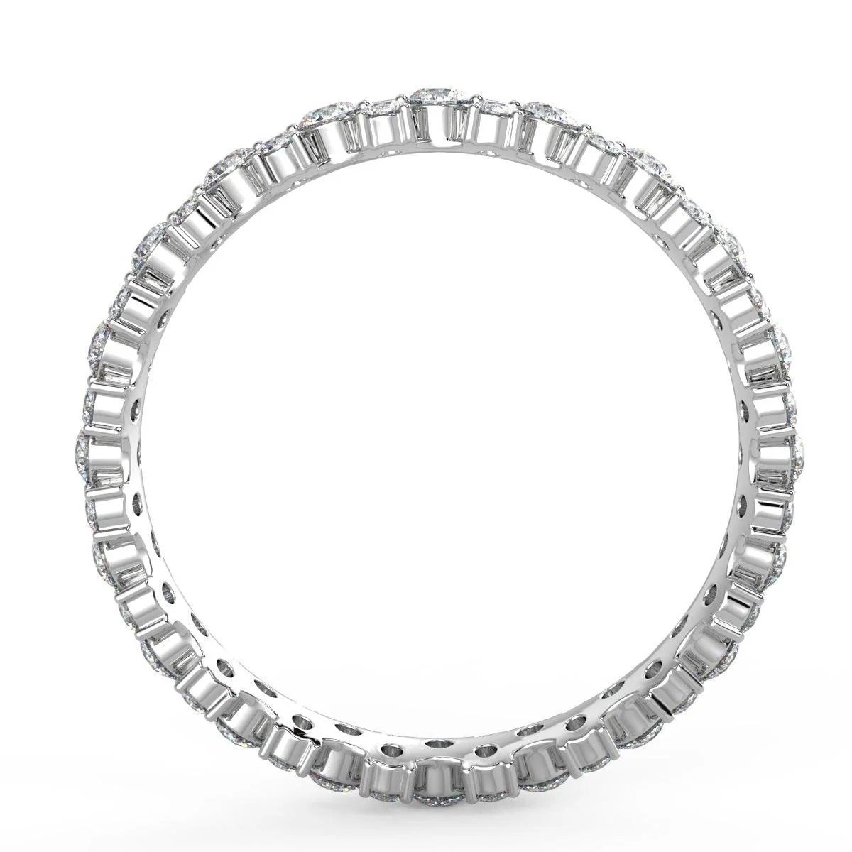 Round Diamond Garland Full Eternity Ring for Women's - 2.00Carat - 3.00Carat - D/VVS - Image 3