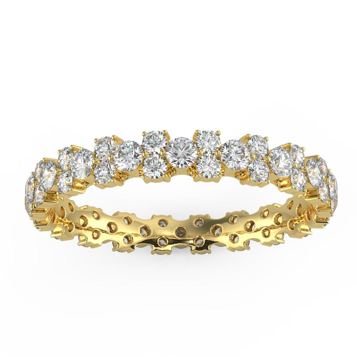 Round Diamond Garland Full Eternity Ring for Women's - 2.00Carat - 3.00Carat - D/VVS - Image 5