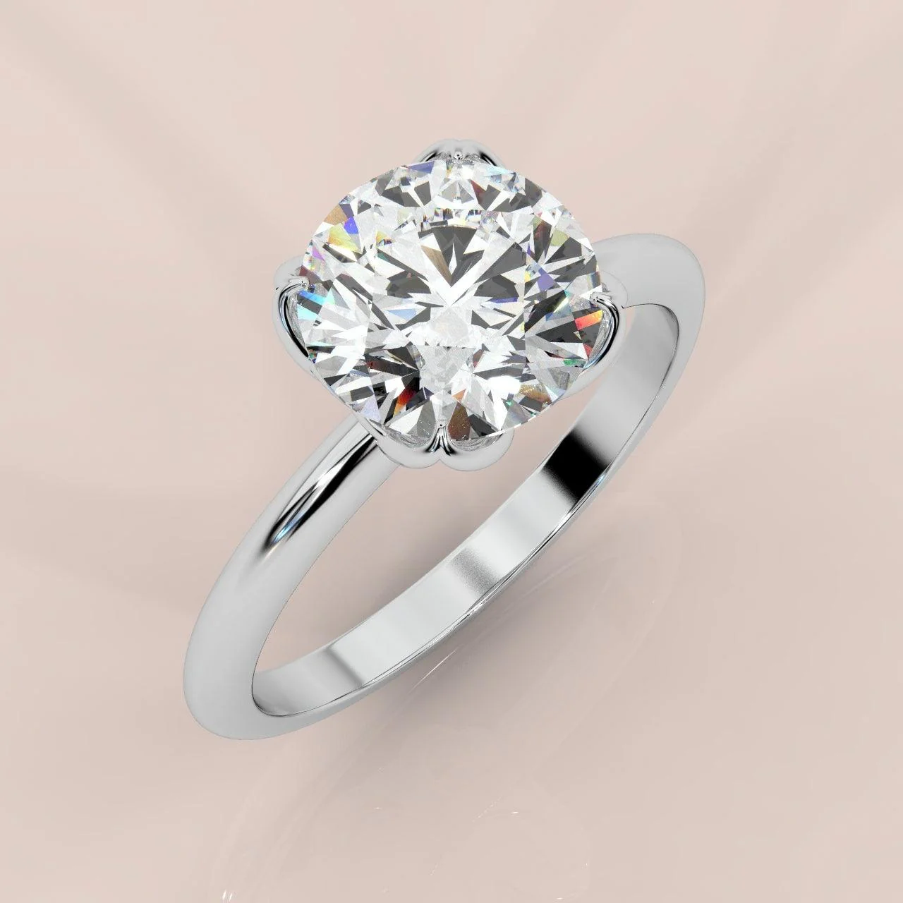 ROUND DIAMOND SOLITAIRE ENGAGEMENT RING - Image 4