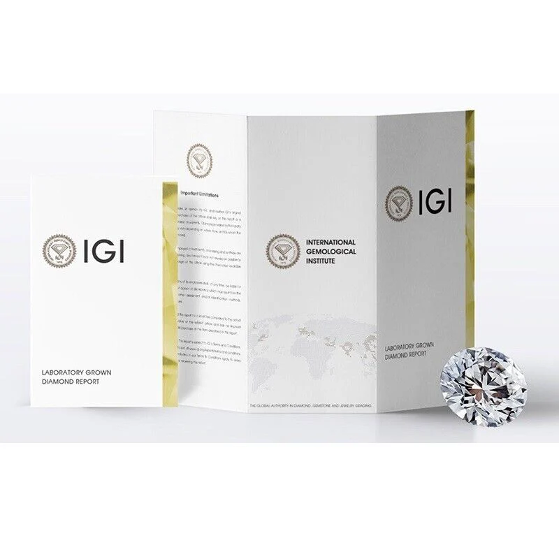 2-4ct Round Diamond Stud Earrings – Platinum, G/VVS-VS (IGI Certified) - Image 6