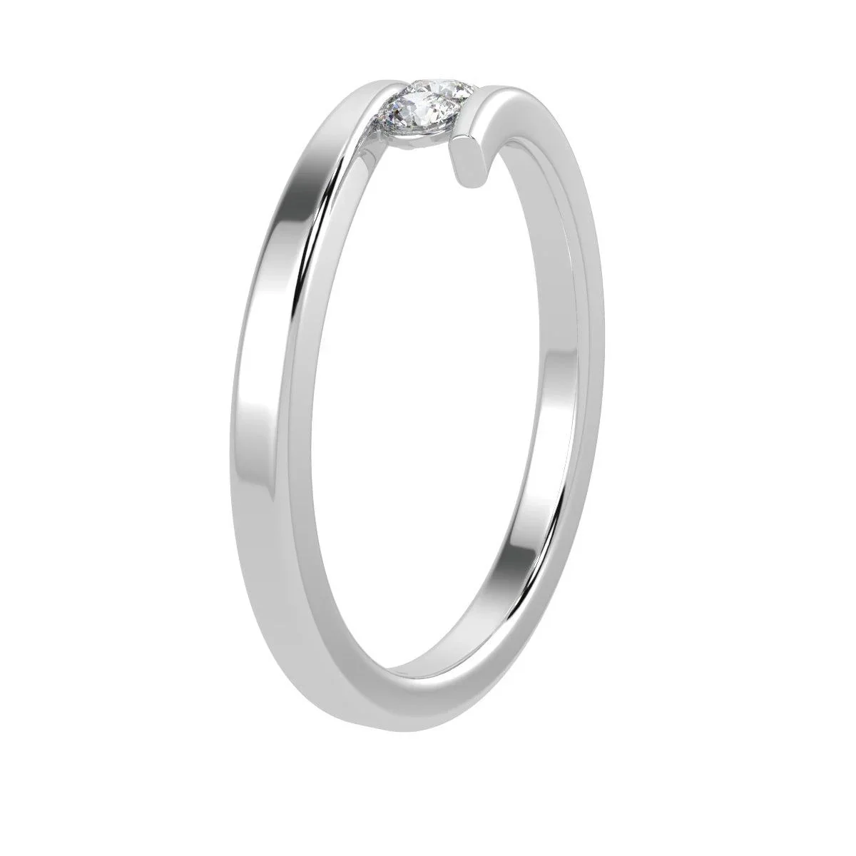 LAB DIAMOND 3 STONE TRILOGY RING 0.33CT D/VVS SET IN 9K GOLD - Image 5