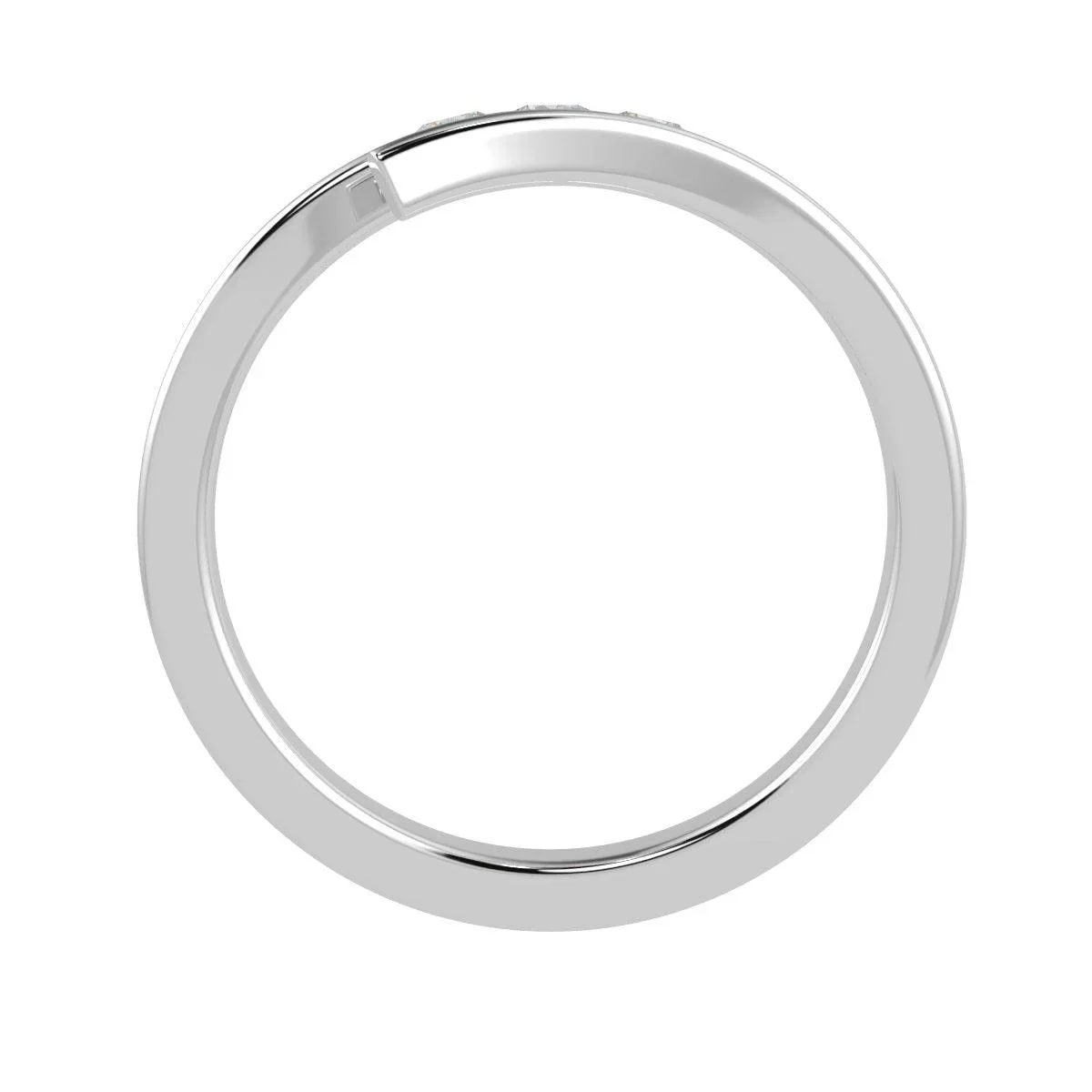 LAB DIAMOND 3 STONE TRILOGY RING 0.33CT D/VVS SET IN 9K GOLD - Image 6