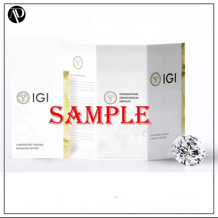 Last Piece IGI Certified 4.50Ct Round Diamond Engagement Ring in Platinum - Image 7