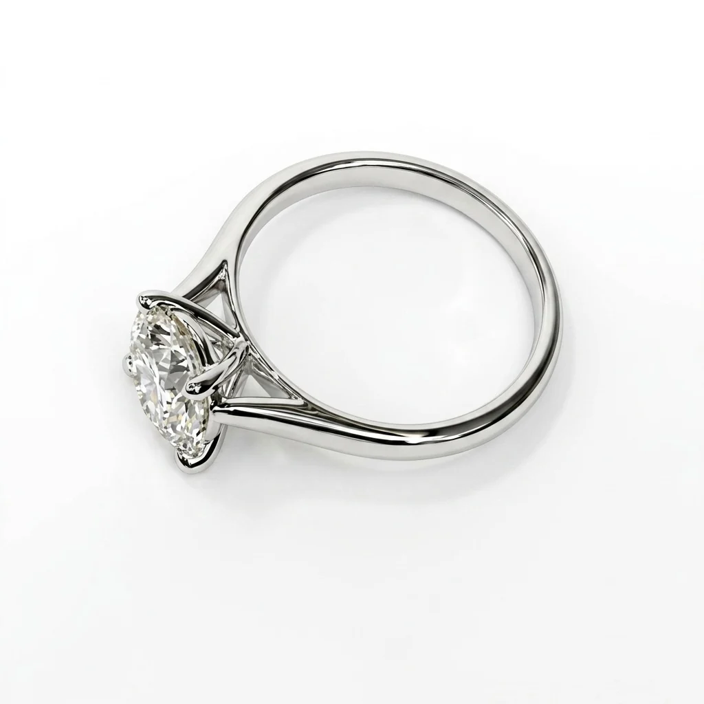Special Offer ! 2.50CT E/VS1 Huge Round Diamond Solitaire Engagement Ring in Platinum - Image 4