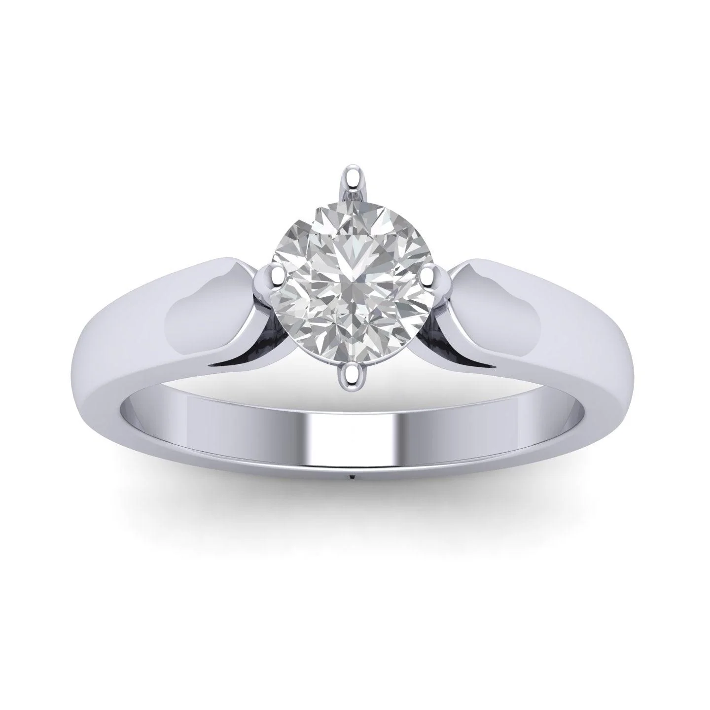 Top Quality..!! E/VVS 2.20CT Round Diamond Solitaire Engagement Ring, 950 Platinum - IGI CERTIFIED - Image 3