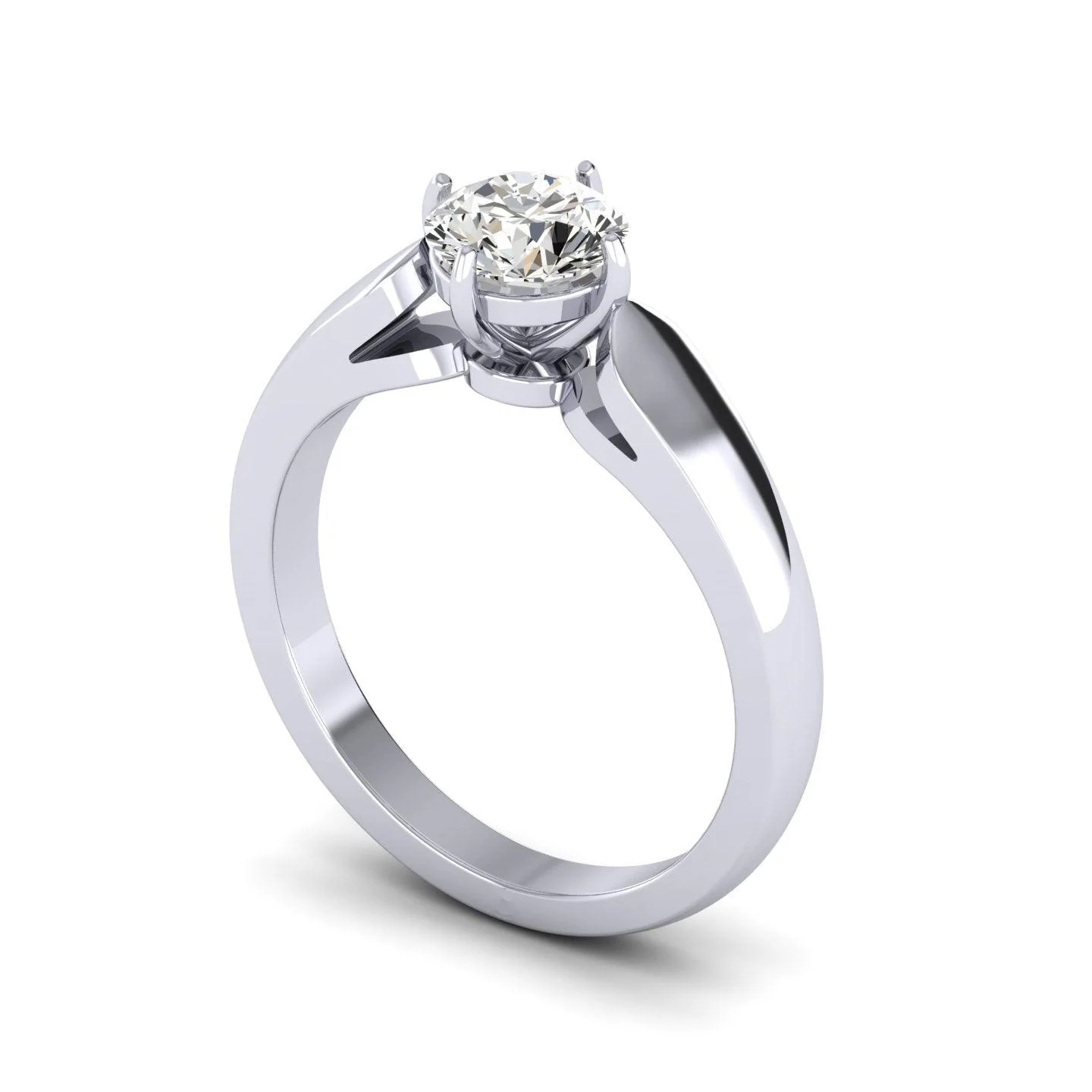 Top Quality..!! E/VVS 2.20CT Round Diamond Solitaire Engagement Ring, 950 Platinum - IGI CERTIFIED - Image 4