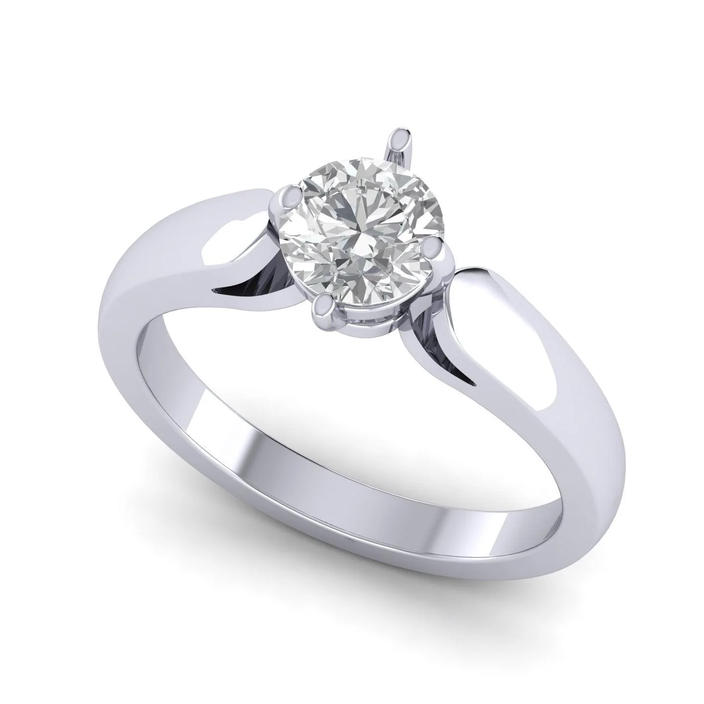 Top Quality..!! E/VVS 2.20CT Round Diamond Solitaire Engagement Ring, 950 Platinum - IGI CERTIFIED - Image 6