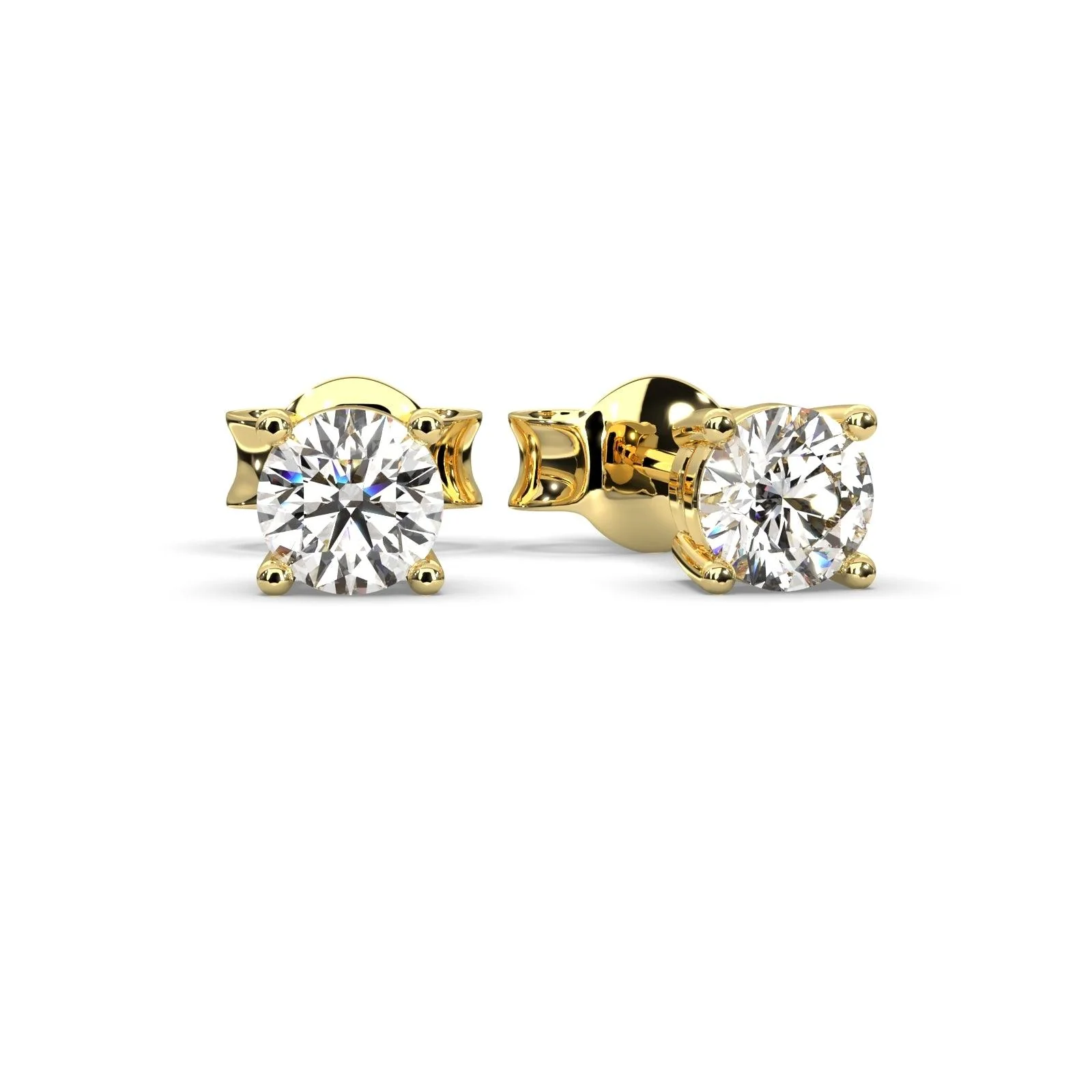 Best Gift ! D/VVS Round Diamond Stud Earrings in White Gold - 0.25 - 0.50Carat - Image 5